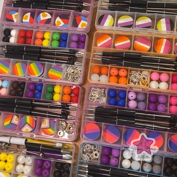 LGBTQ+ Pride Flag DIY Beaded Pen Kit | Choose Your Flag