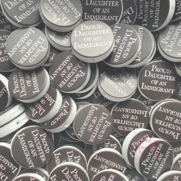 Proud Daughter of an Immigrant Silicone Focal Bead || Starr Plans Exclusive