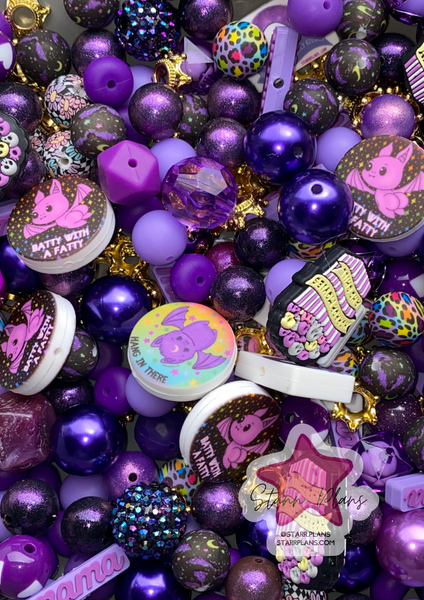 Bead Soup - Purple Rain|| 3mm+ Large Hole || Bead Mixes ||
