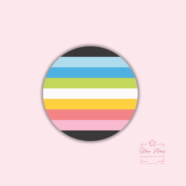 Queer Pride Flag Silicone Focal Bead || Starr Plans Exclusive