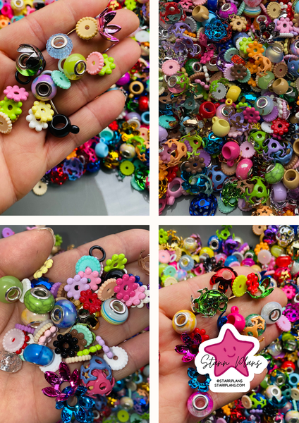 Bead Soup - Rainbow Spacers Only Mix|| 3mm+ Large Hole || Bead Mixes ||