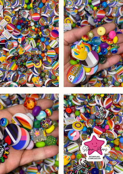 Bead Soup - Rainbow Pride|| 3mm+ Large Hole || Bead Mixes ||