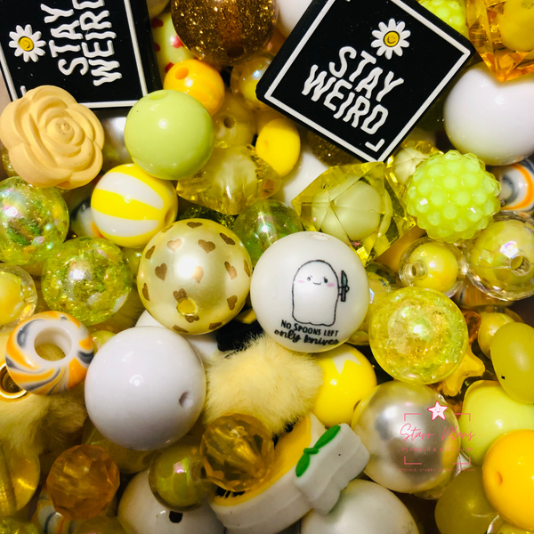 Bead Soup - Sunny Rays || 3mm+ Large Hole || Bead Mixes || Acrylic & More