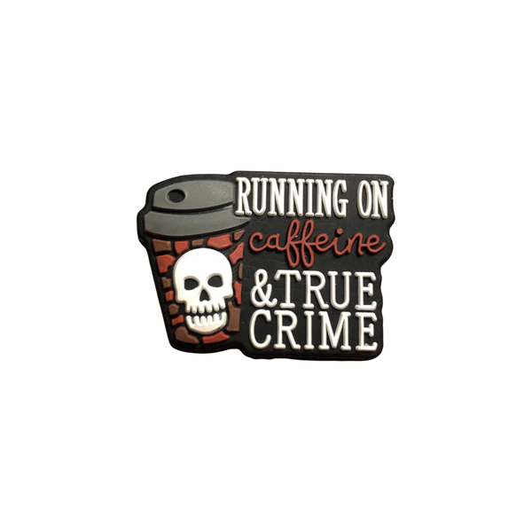 Silicone Focal Beads - Running on True Crime and Caffeine - 107A