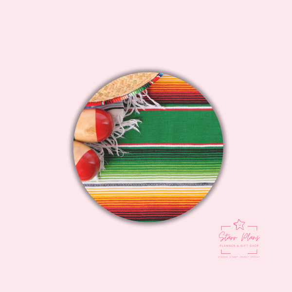 Serape Print - Green Silicone Focal Bead || Starr Plans Exclusive