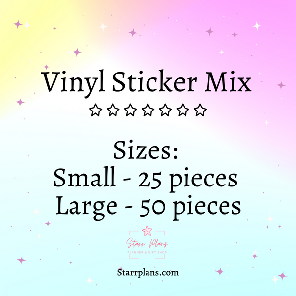 Pretty Powerful Pink Vinyl Sticker Mix