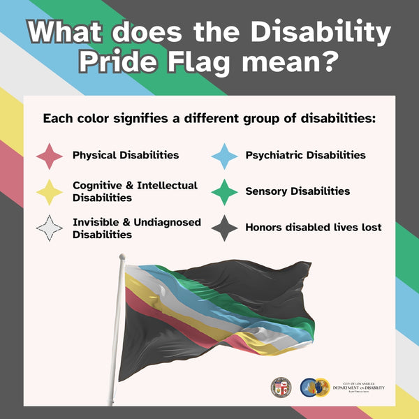 Disability Pride Flag Silicone Focal Bead || Starr Plans Exclusive
