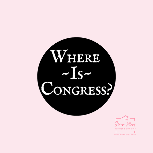Where is Congress? Silicone Focal Bead || Starr Plans Exclusive
