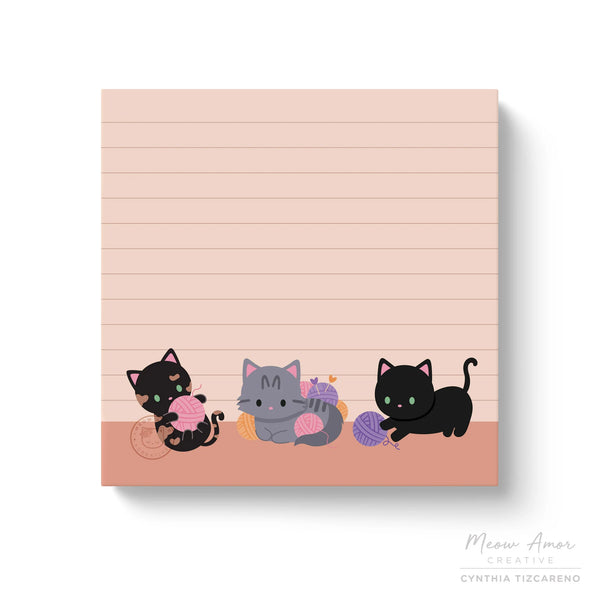 Yarn Cats Sticky Notes
