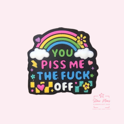 Silicone Focal Beads - You Piss Me The Fuck Off - 119