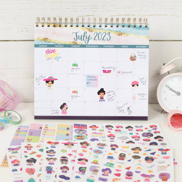 Planner Sticker Pack, 14 Page Hola Mijas Bonitas