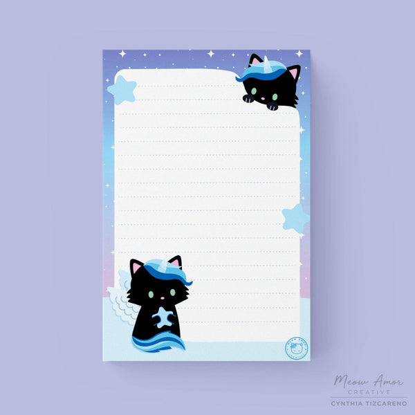 Black Cat Star Pegasus Notepad