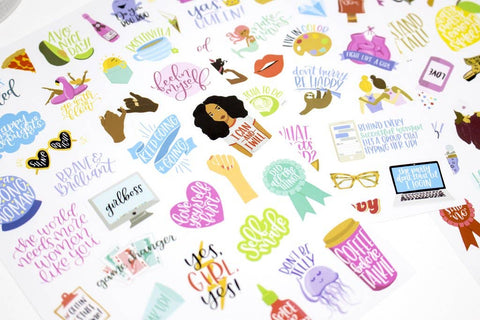 Planner Sticker Pack, Female Empowerment