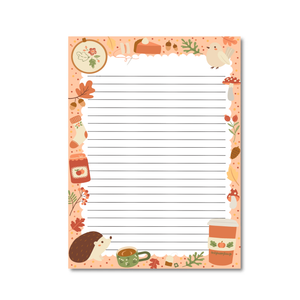 Notepad cozy fall A5