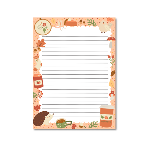 Notepad cozy fall A5