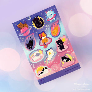 Cosmic Cat Sticker Sheet