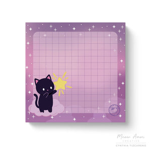 Wishing Star Cat Sticky Notes