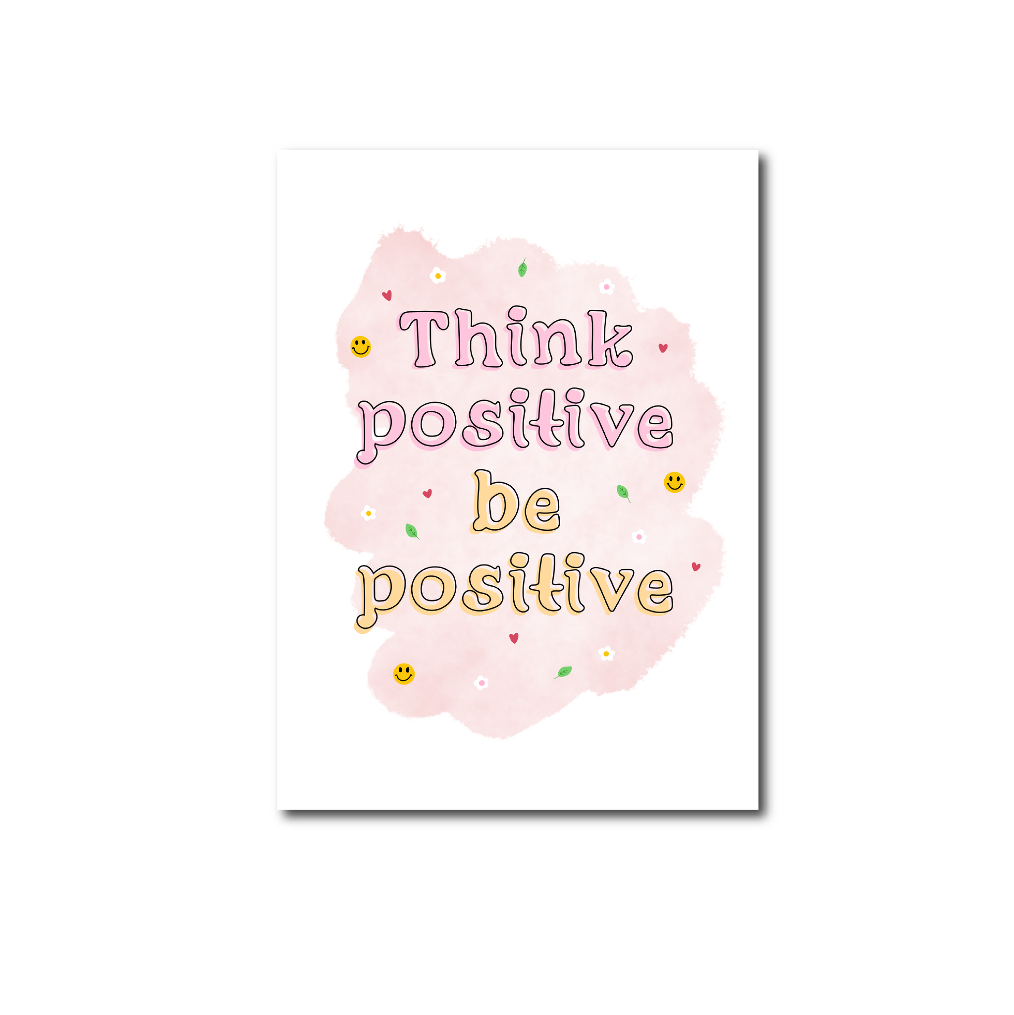 Postcard Think positive