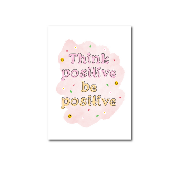 Postcard Think positive