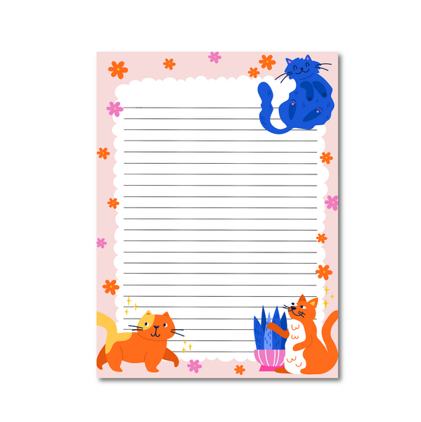 Notepad Colorful Paws A5