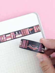Dark Romance Bookcase Washi Tape