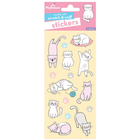 Scratch And Sniff Stickers - Vanilla Kittens