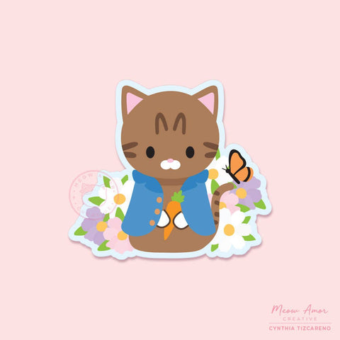 Peter Cat Vinyl Sticker