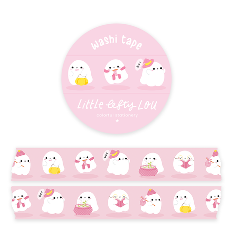 Ghosts Pink Washi Tape