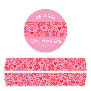 Hearts And Roses Washi Tape