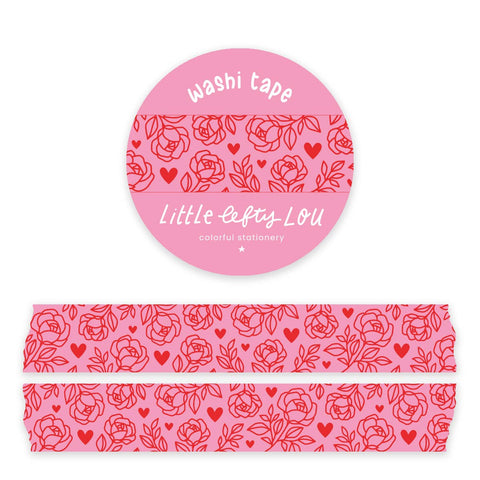 Hearts And Roses Washi Tape