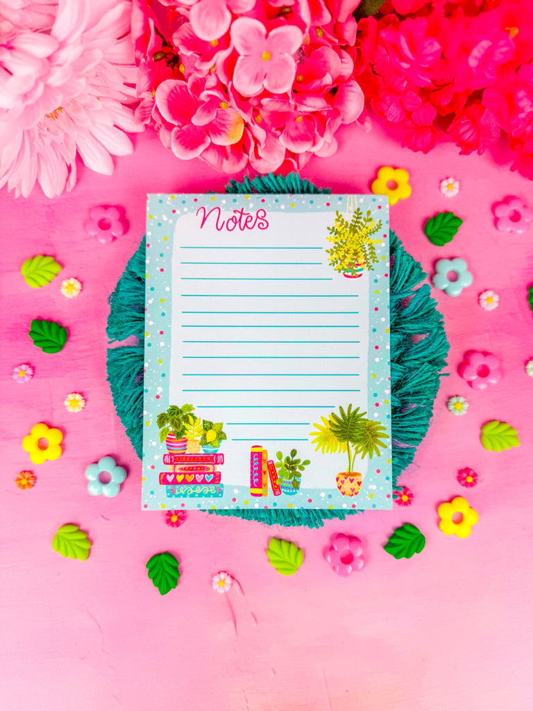 Bookish Plants Notepad 4.25