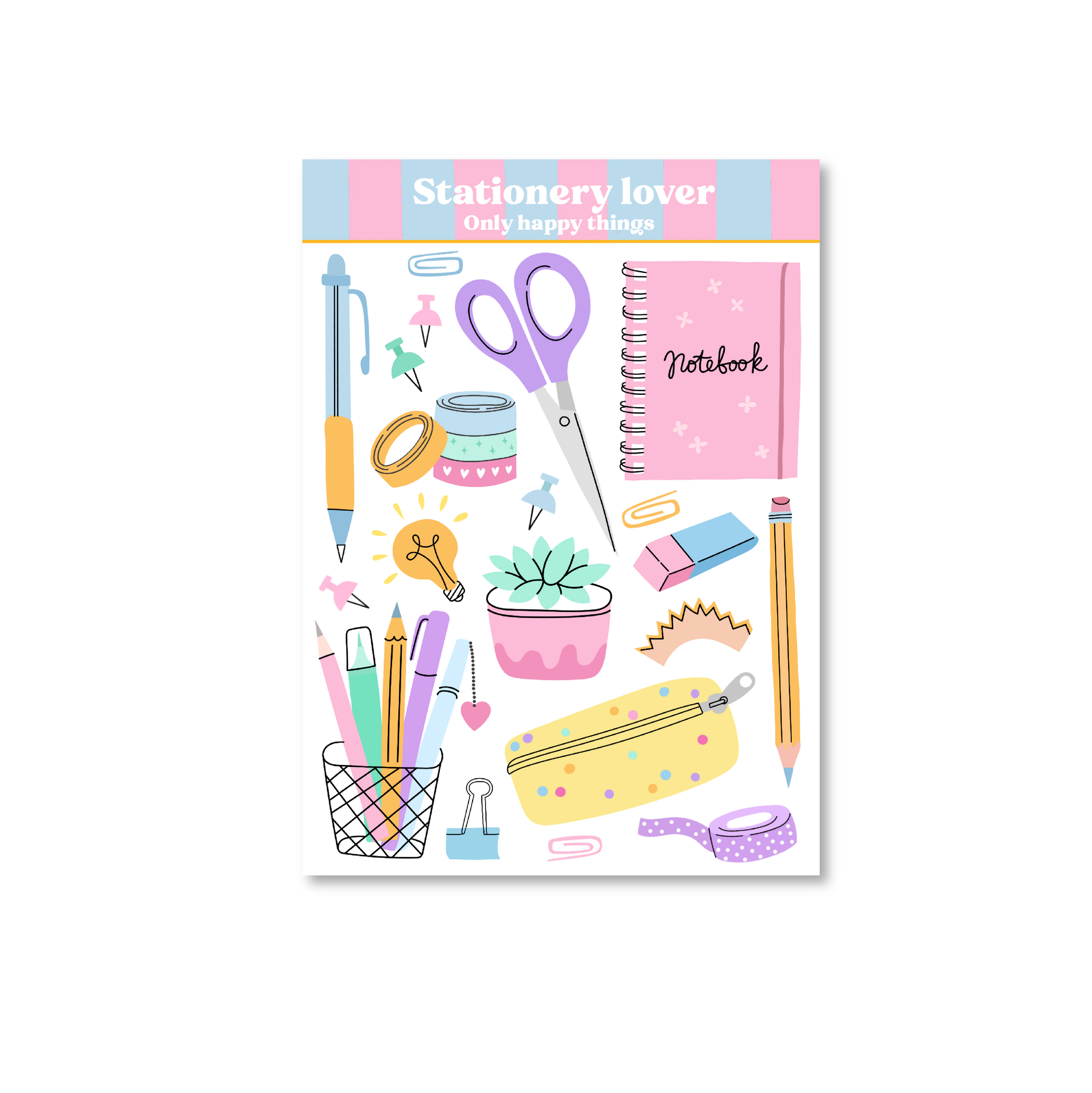 Stickersheet Stationery lover