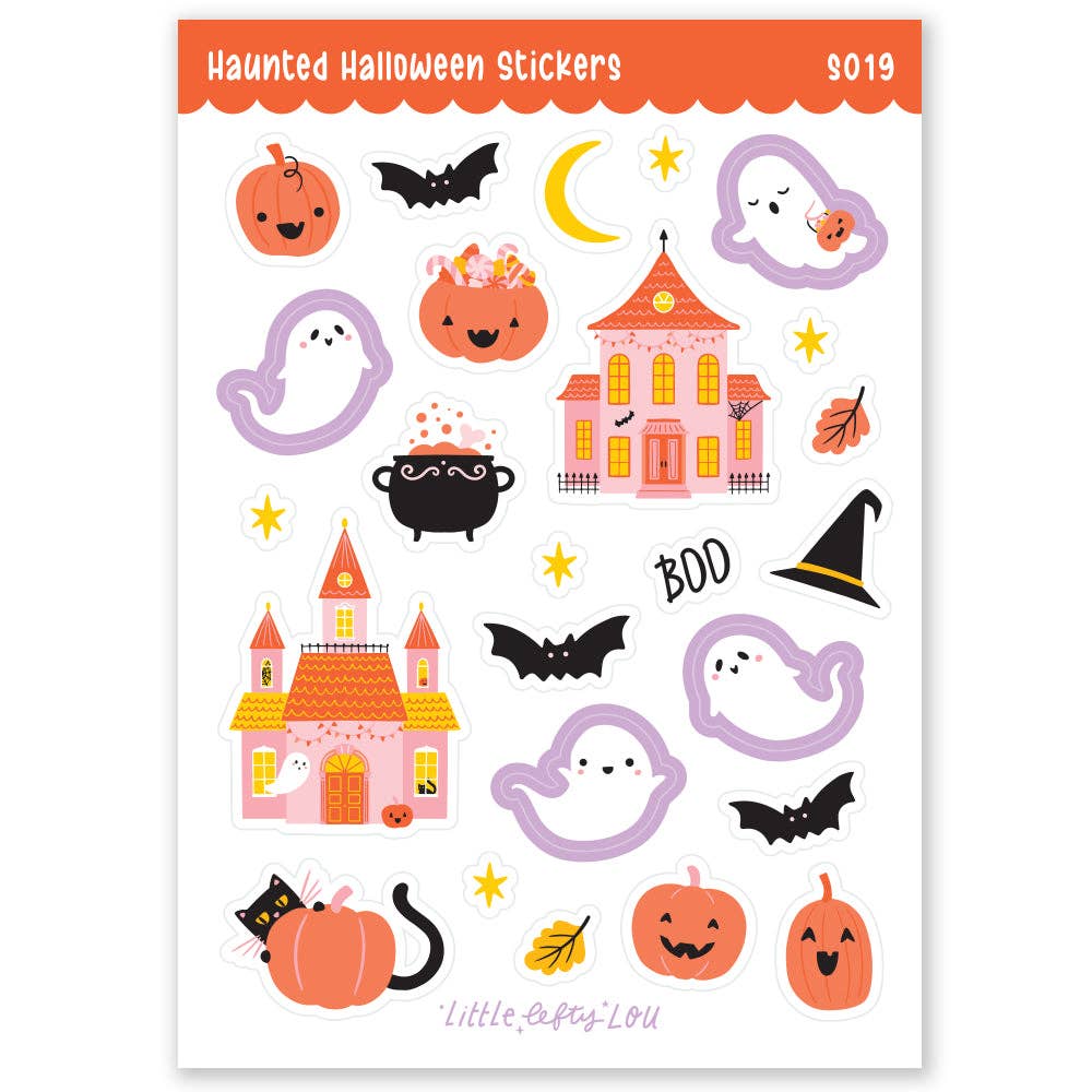 Haunted Halloween Stickers (S019)