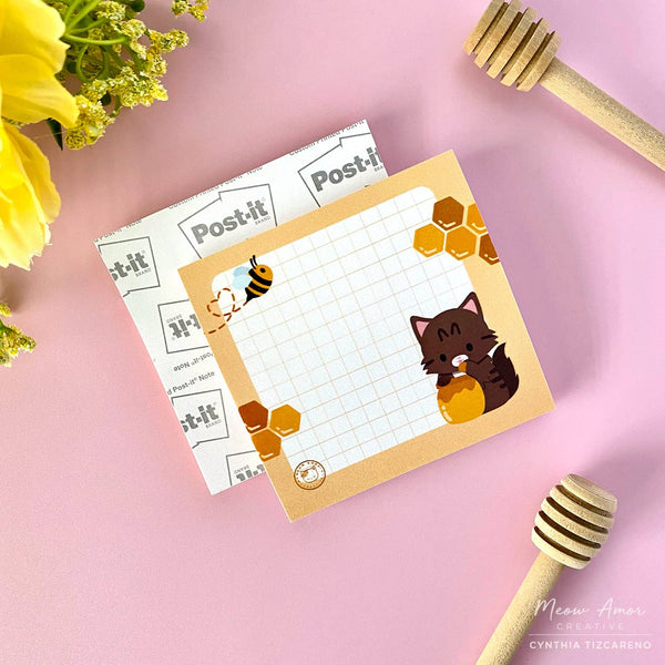 Honey Cat Sticky Notes