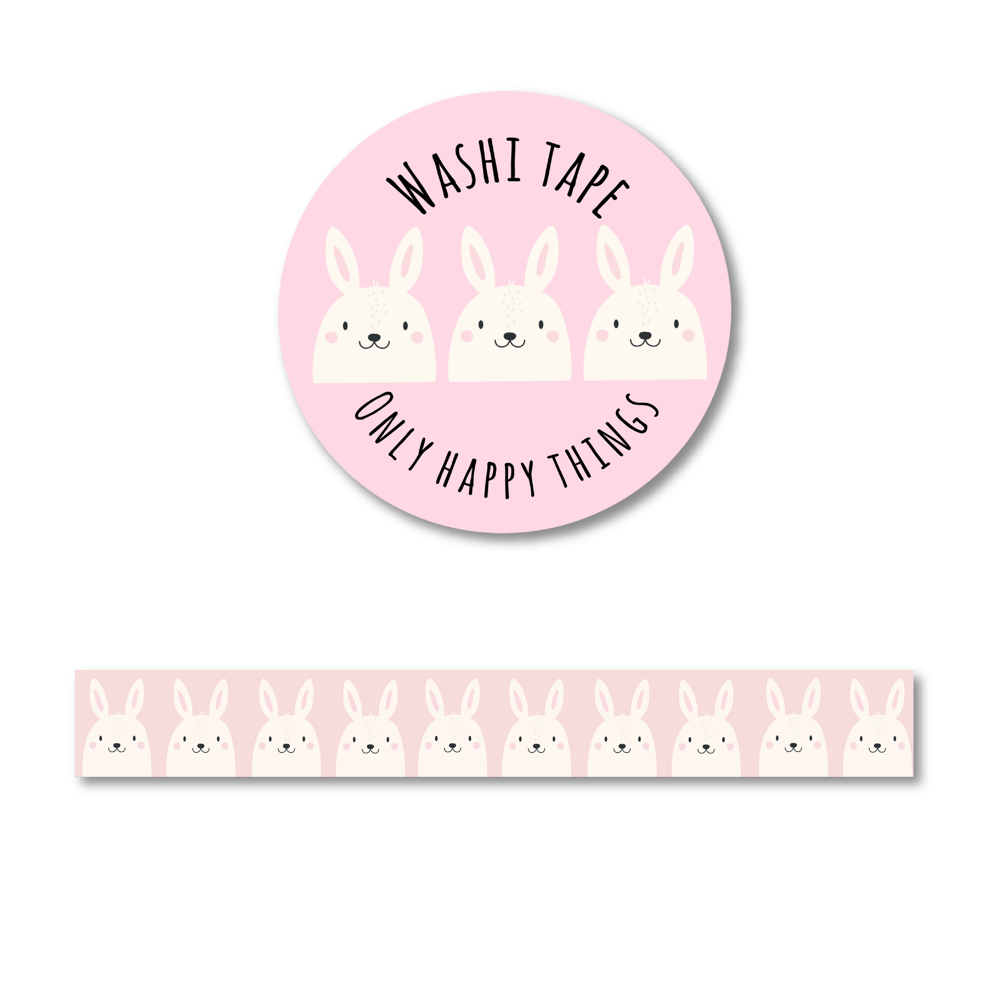 Pink Bunny Washi Tape