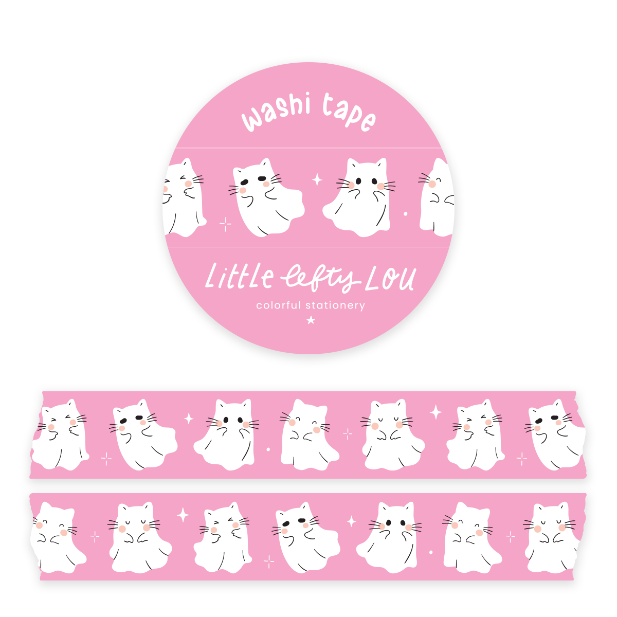 Ghost Cats Washi Tape
