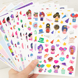 Planner Sticker Pack, 14 Page Hola Mijas Bonitas