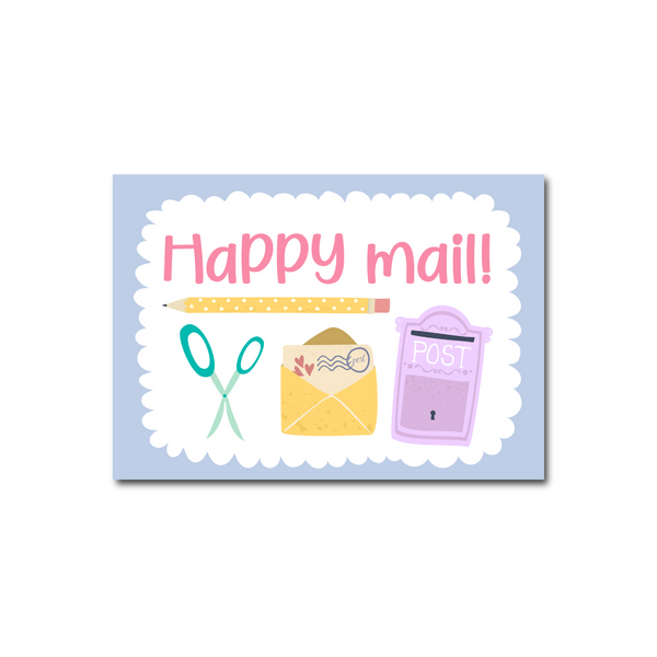 Postcard Happy mail