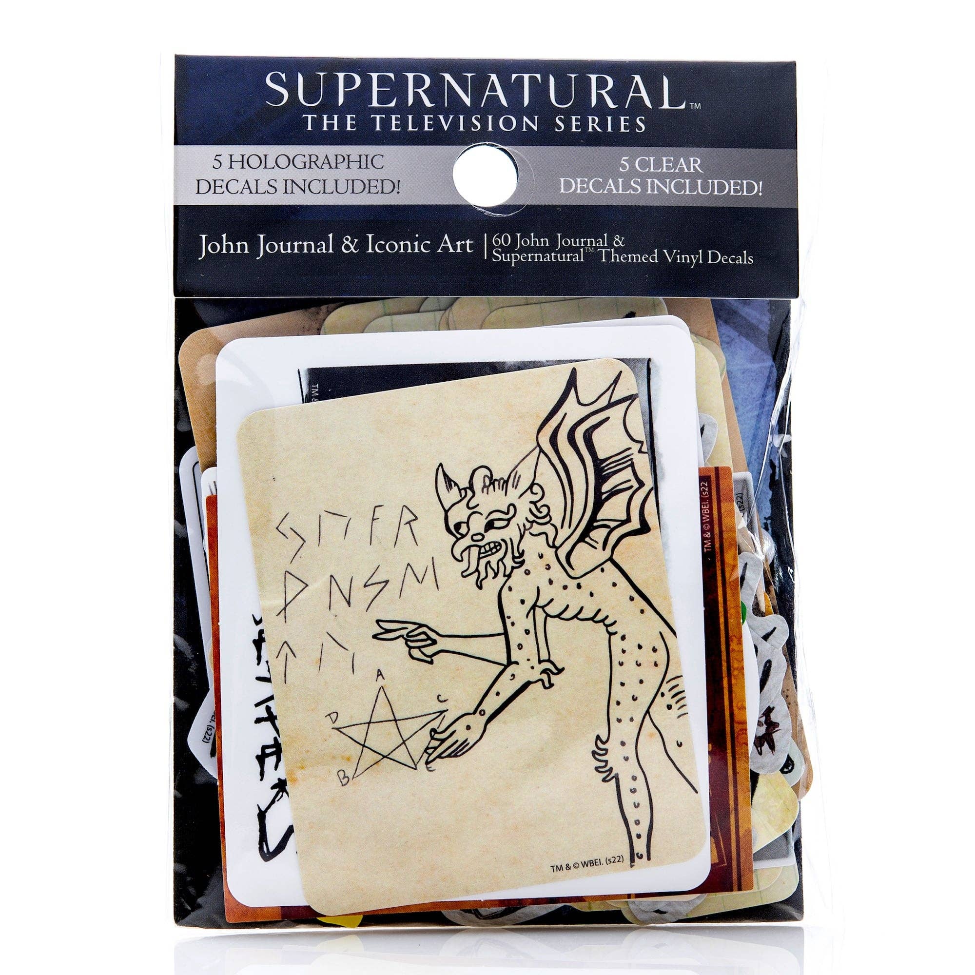 Supernatural John's Journal & Iconic Art Decals (60-Pack)