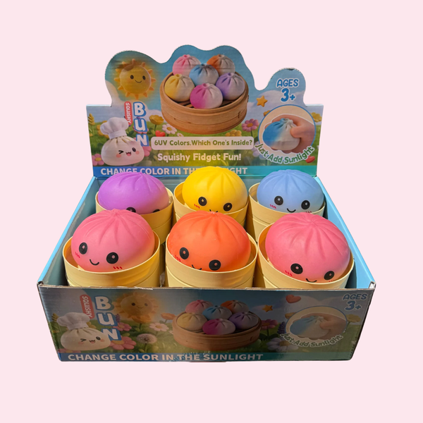 UV Color Changing Dumpling Flour Squishy Toy