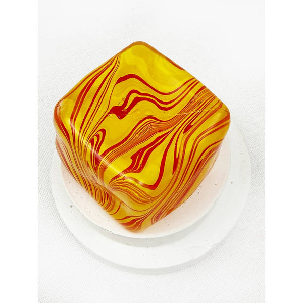 Marbled Maltose Squeeze Cube Squishy