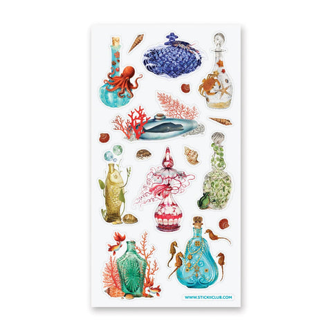 Aquatic Decor Sticker Sheet