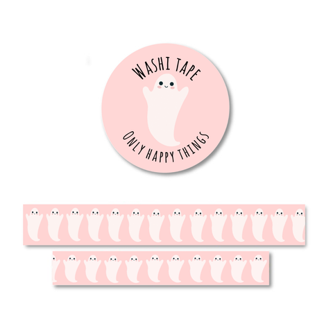 Pink Ghosts Washi tape