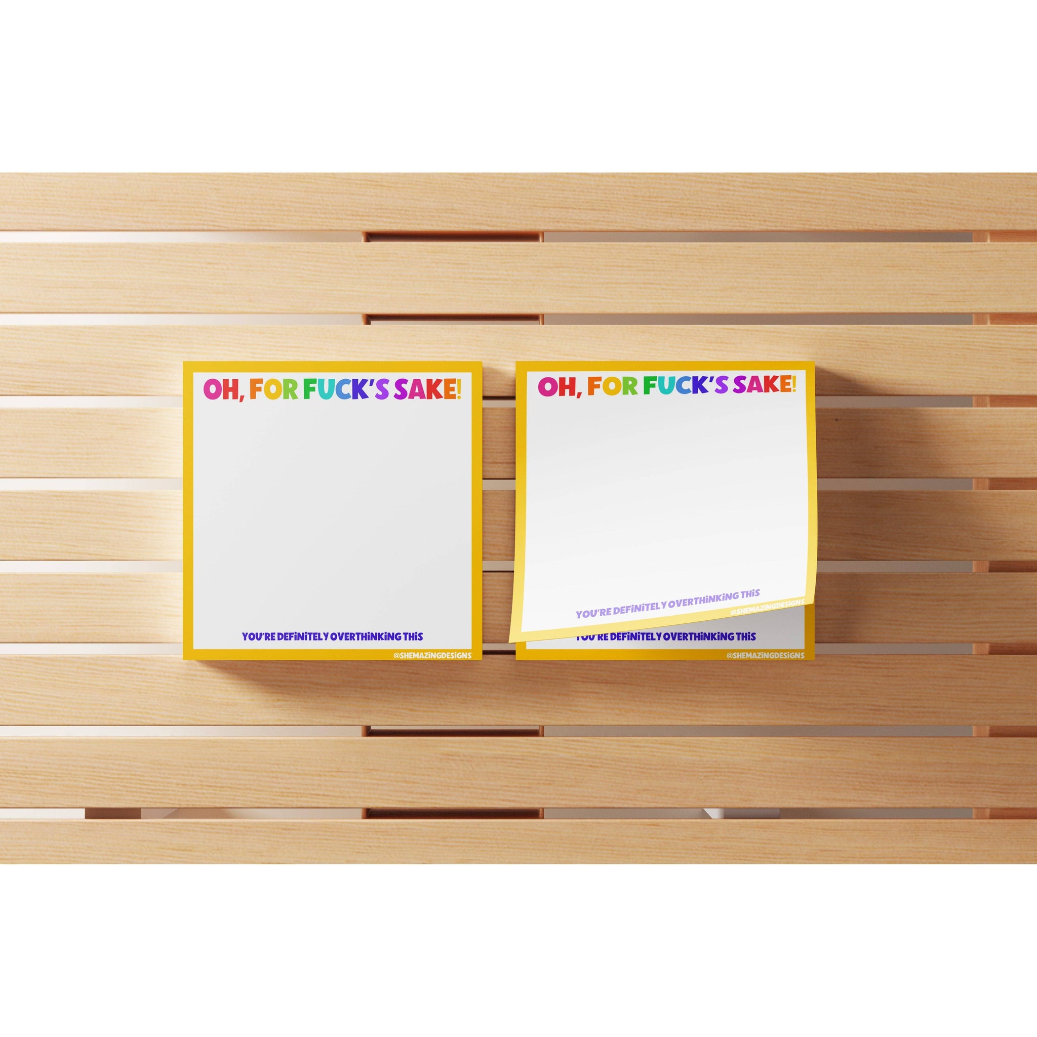 For Fuck's Sake Sticky Notes / funny, snarky, vulgar