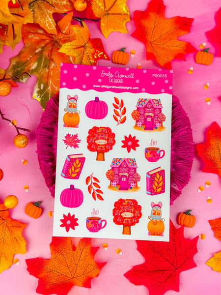 Whimsical Fall Planner Stickers PS0035