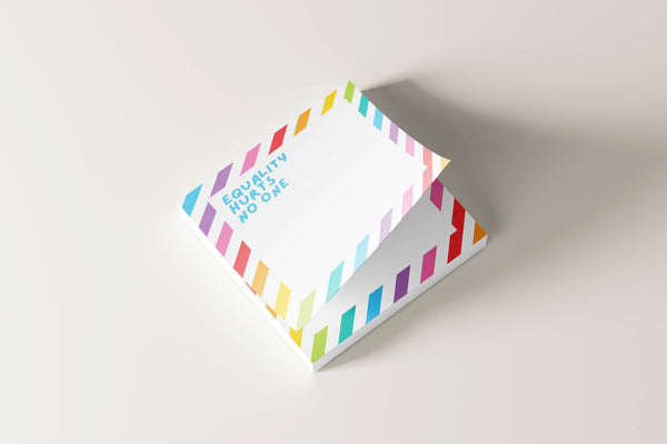 Equality Hurts No One Sticky Notes – Pride Gift