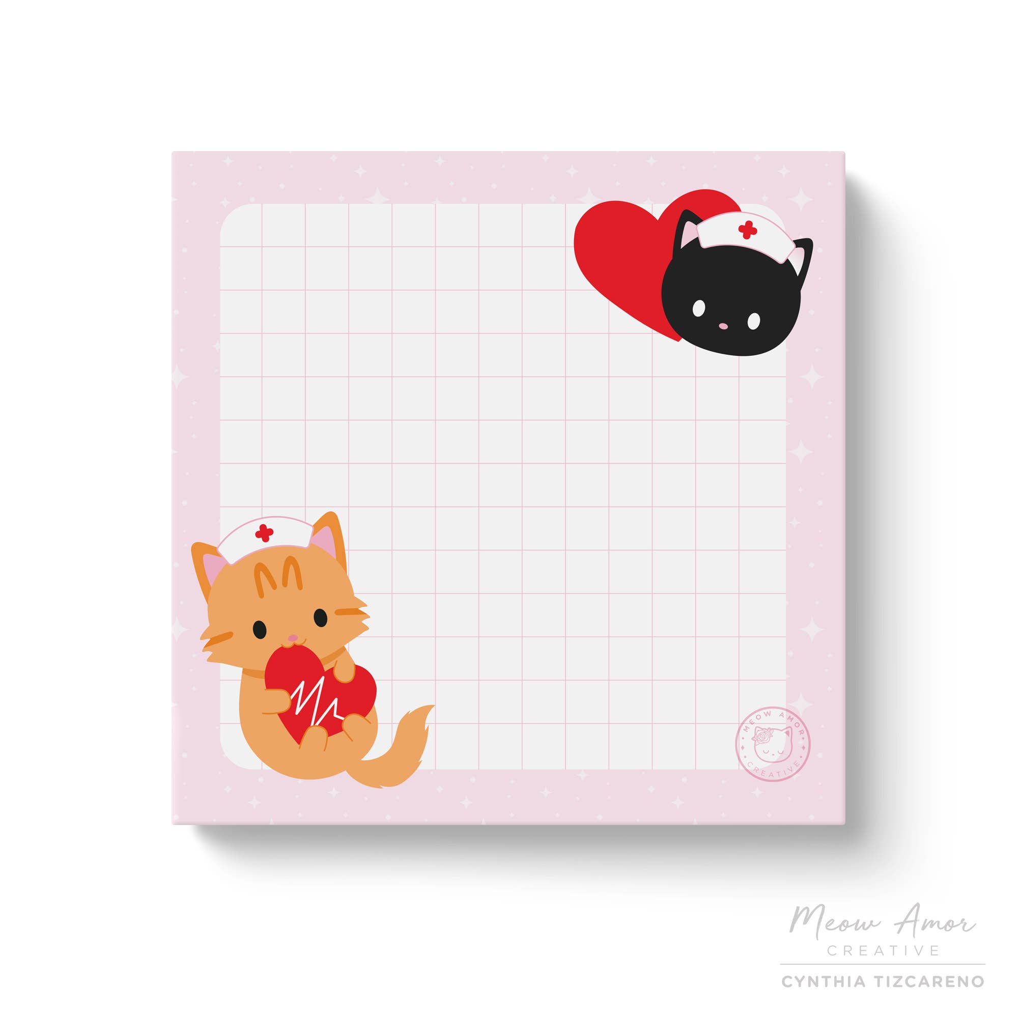 Nurse Cat Sticky Notes