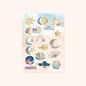 Boho Sky Washi Sticker Sheet