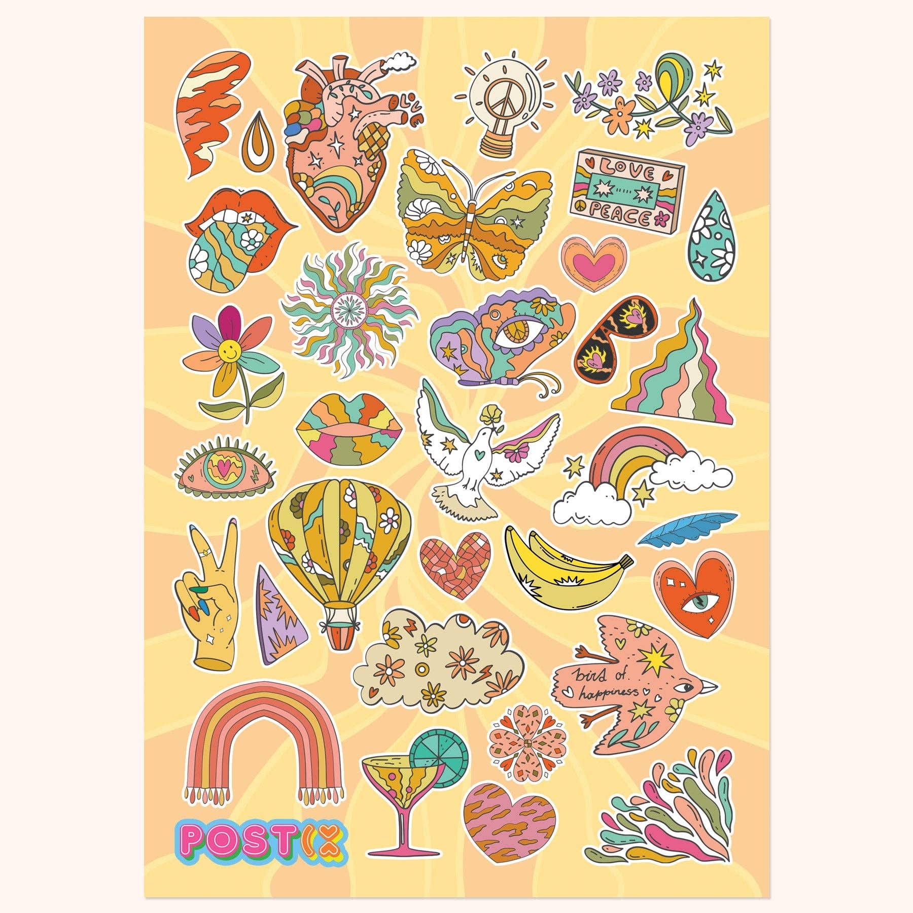 Trip Back to the 70s Sticker Sheet