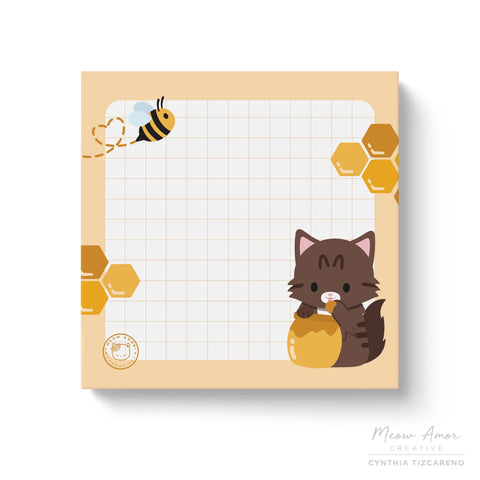 Honey Cat Sticky Notes